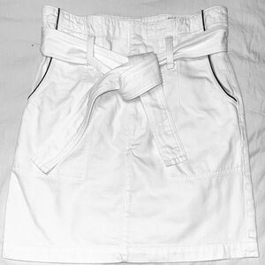 Rag & Bone Ivory Belted Skirt